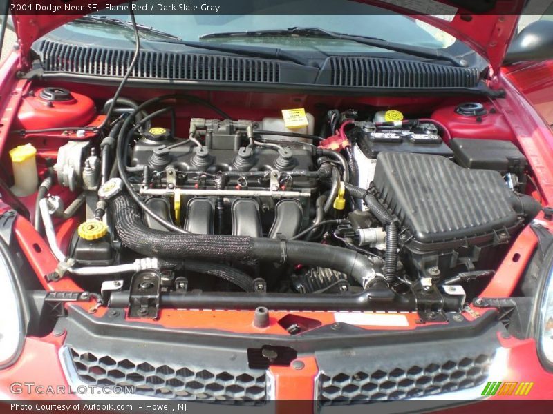 Flame Red / Dark Slate Gray 2004 Dodge Neon SE