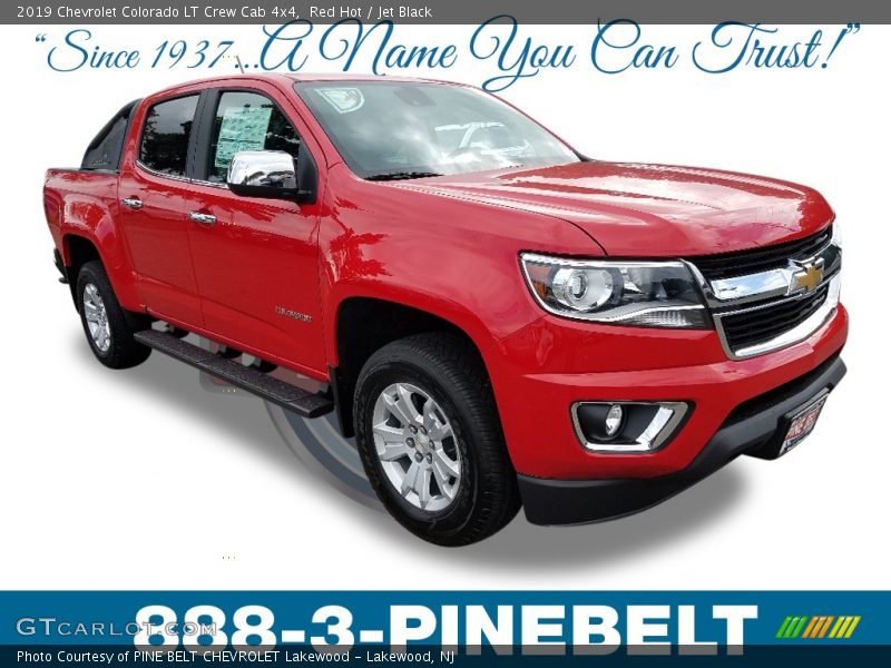 Red Hot / Jet Black 2019 Chevrolet Colorado LT Crew Cab 4x4