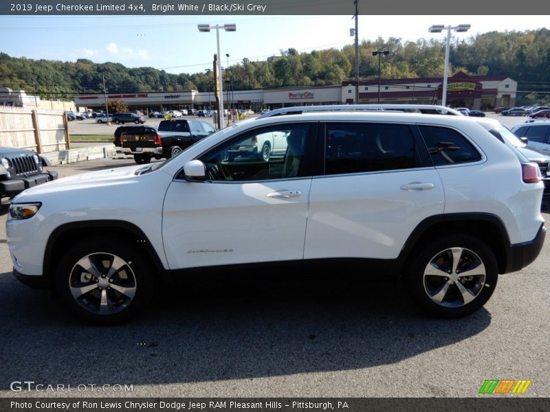 Bright White / Black/Ski Grey 2019 Jeep Cherokee Limited 4x4