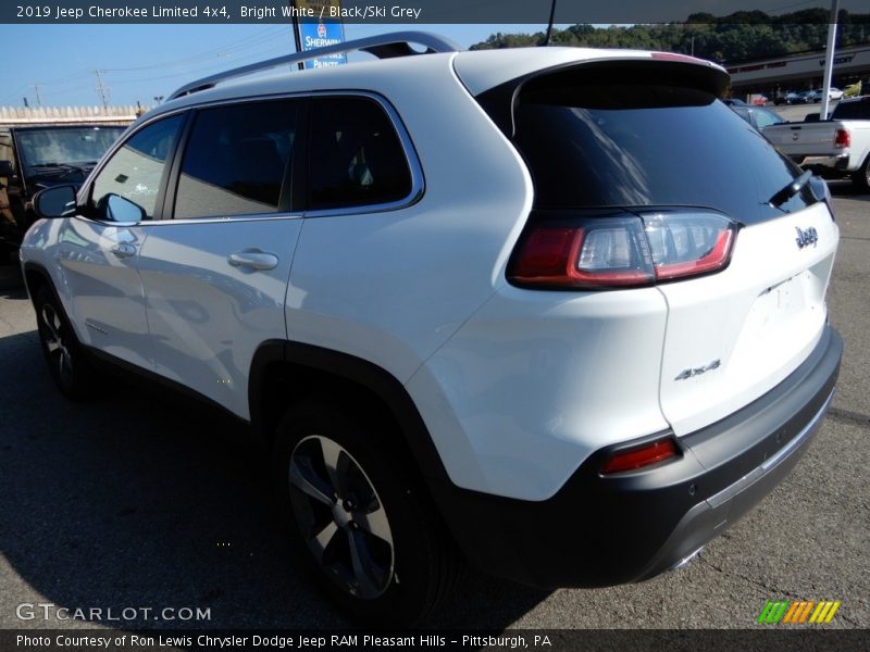 Bright White / Black/Ski Grey 2019 Jeep Cherokee Limited 4x4