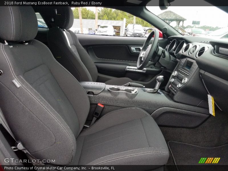 Ruby Red / Ebony 2018 Ford Mustang EcoBoost Fastback