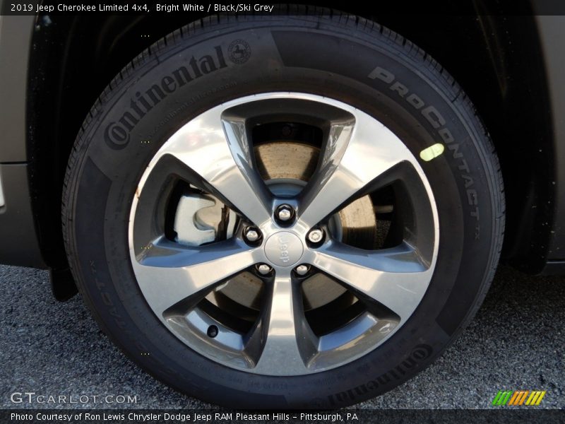 Bright White / Black/Ski Grey 2019 Jeep Cherokee Limited 4x4