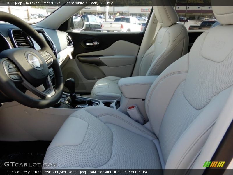 Bright White / Black/Ski Grey 2019 Jeep Cherokee Limited 4x4