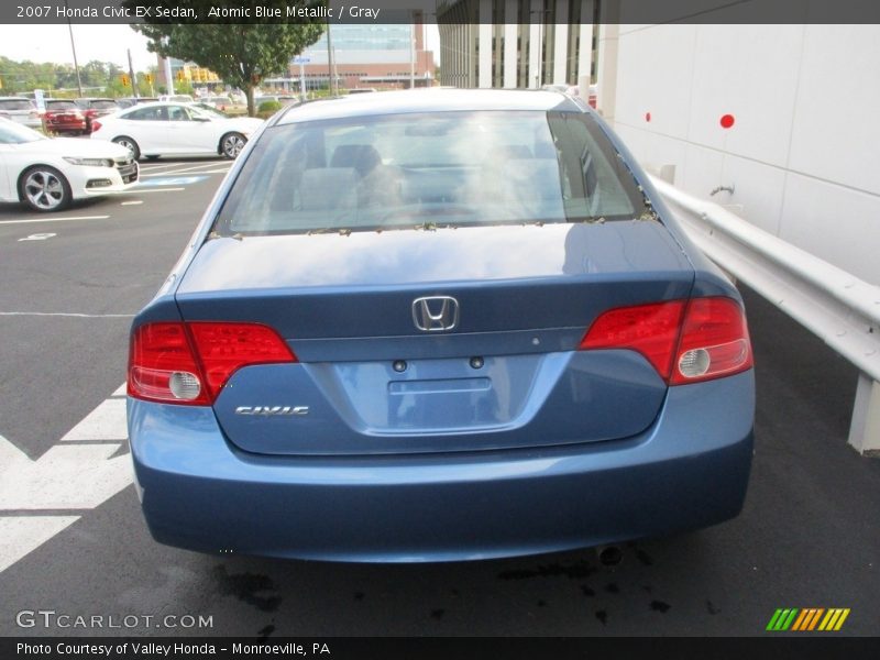 Atomic Blue Metallic / Gray 2007 Honda Civic EX Sedan