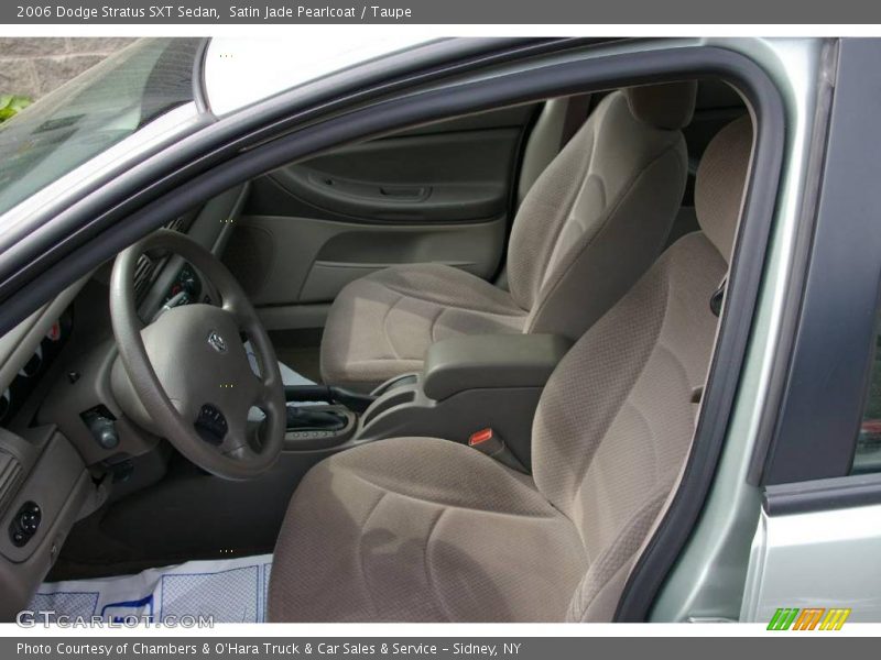 Satin Jade Pearlcoat / Taupe 2006 Dodge Stratus SXT Sedan