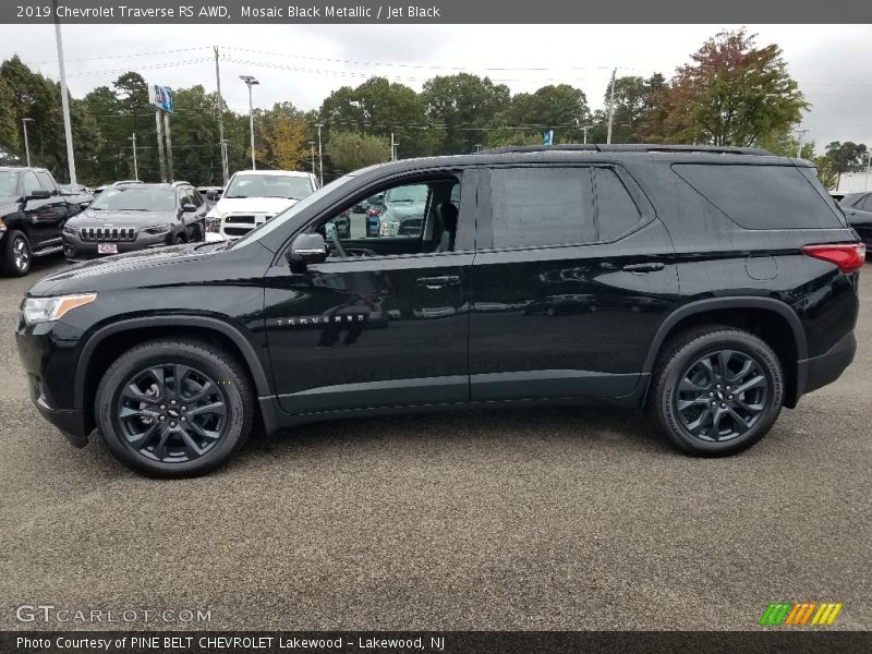 Mosaic Black Metallic / Jet Black 2019 Chevrolet Traverse RS AWD