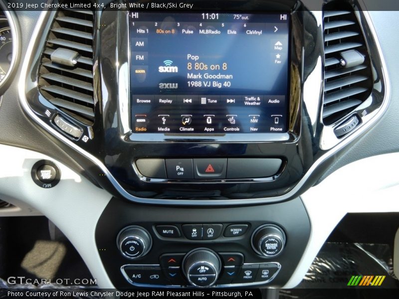 Bright White / Black/Ski Grey 2019 Jeep Cherokee Limited 4x4