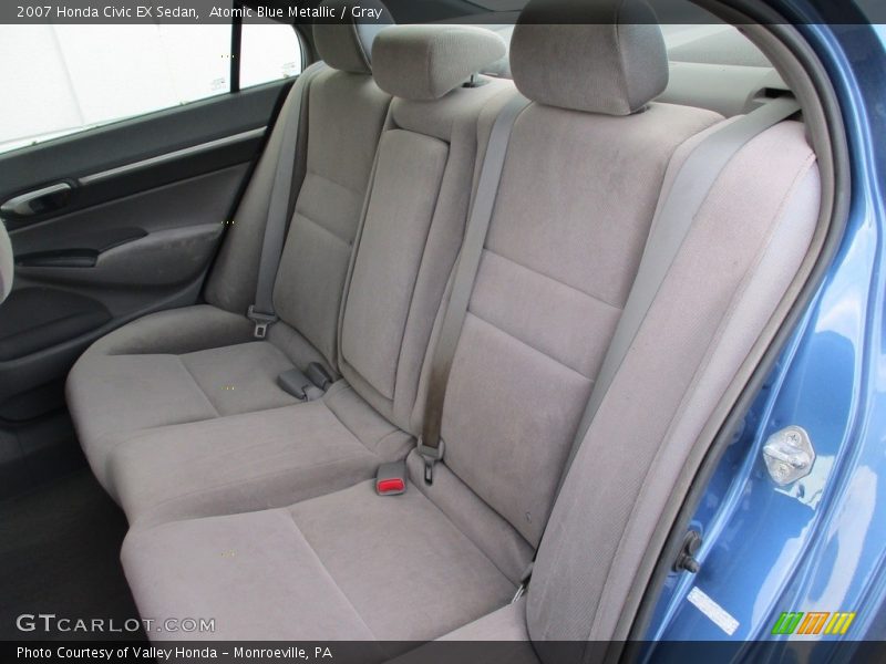 Atomic Blue Metallic / Gray 2007 Honda Civic EX Sedan