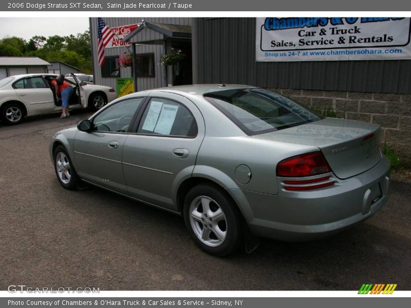 Satin Jade Pearlcoat / Taupe 2006 Dodge Stratus SXT Sedan