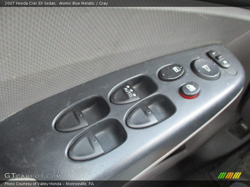 Atomic Blue Metallic / Gray 2007 Honda Civic EX Sedan