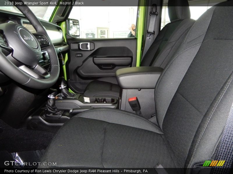 Front Seat of 2018 Wrangler Sport 4x4
