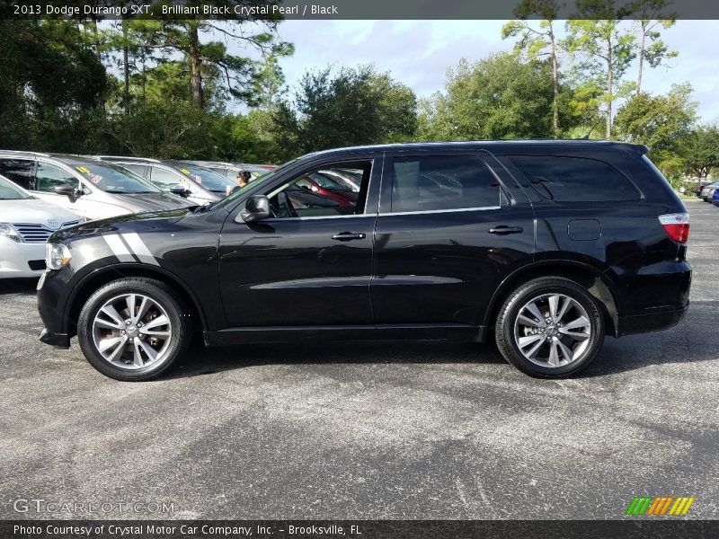 Brilliant Black Crystal Pearl / Black 2013 Dodge Durango SXT