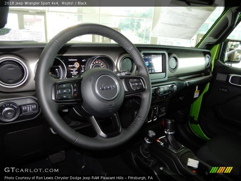 Dashboard of 2018 Wrangler Sport 4x4