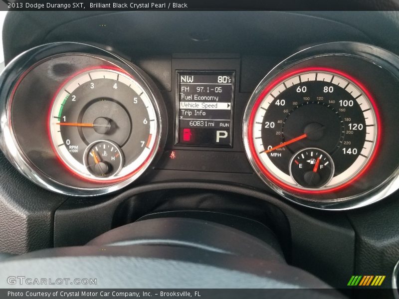 Brilliant Black Crystal Pearl / Black 2013 Dodge Durango SXT