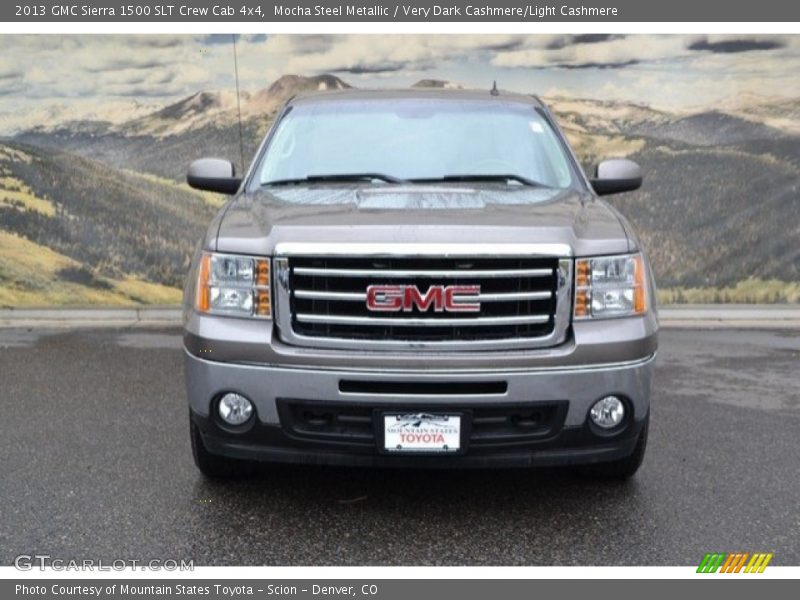 Mocha Steel Metallic / Very Dark Cashmere/Light Cashmere 2013 GMC Sierra 1500 SLT Crew Cab 4x4