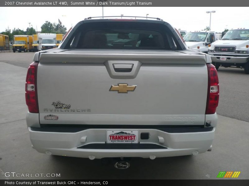 Summit White / Dark Titanium/Light Titanium 2007 Chevrolet Avalanche LT 4WD