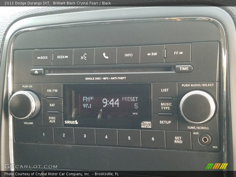 Brilliant Black Crystal Pearl / Black 2013 Dodge Durango SXT