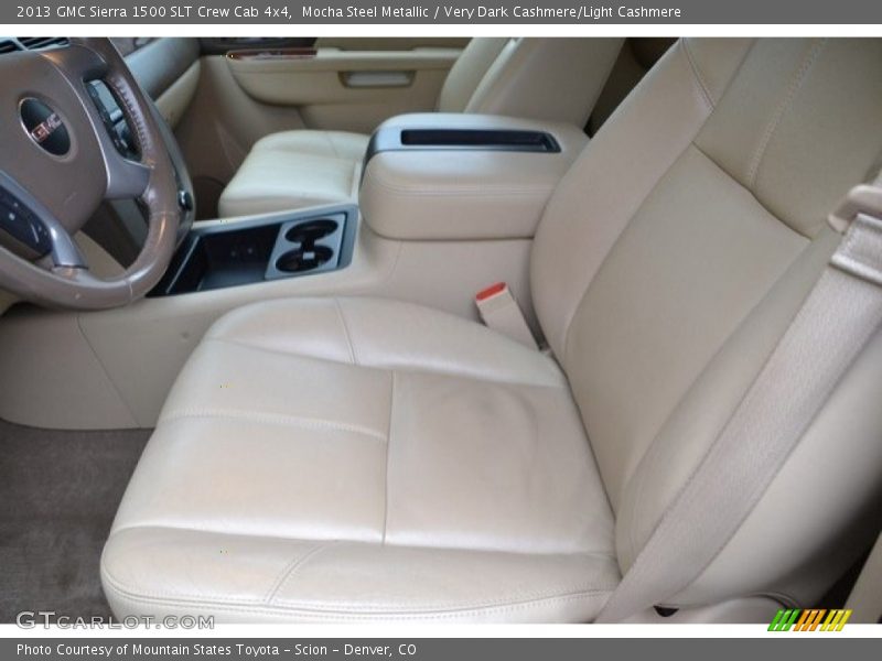 Mocha Steel Metallic / Very Dark Cashmere/Light Cashmere 2013 GMC Sierra 1500 SLT Crew Cab 4x4