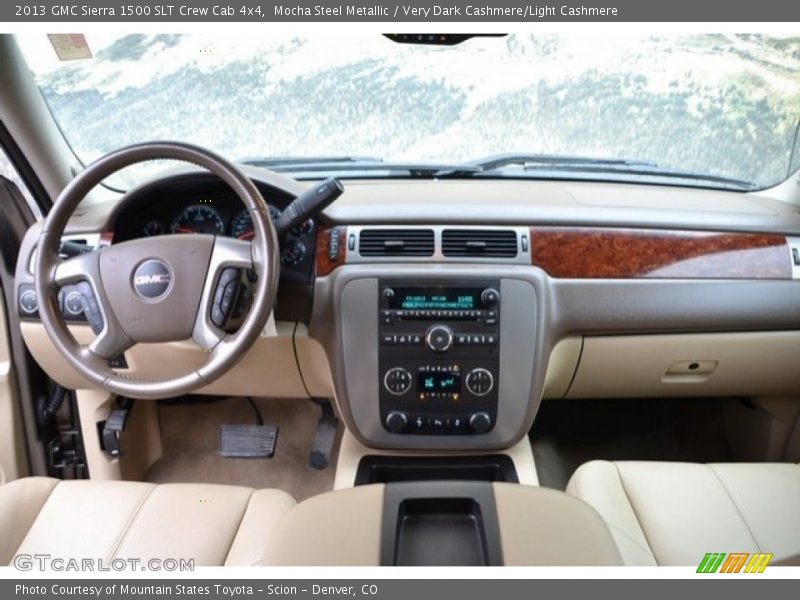 Mocha Steel Metallic / Very Dark Cashmere/Light Cashmere 2013 GMC Sierra 1500 SLT Crew Cab 4x4