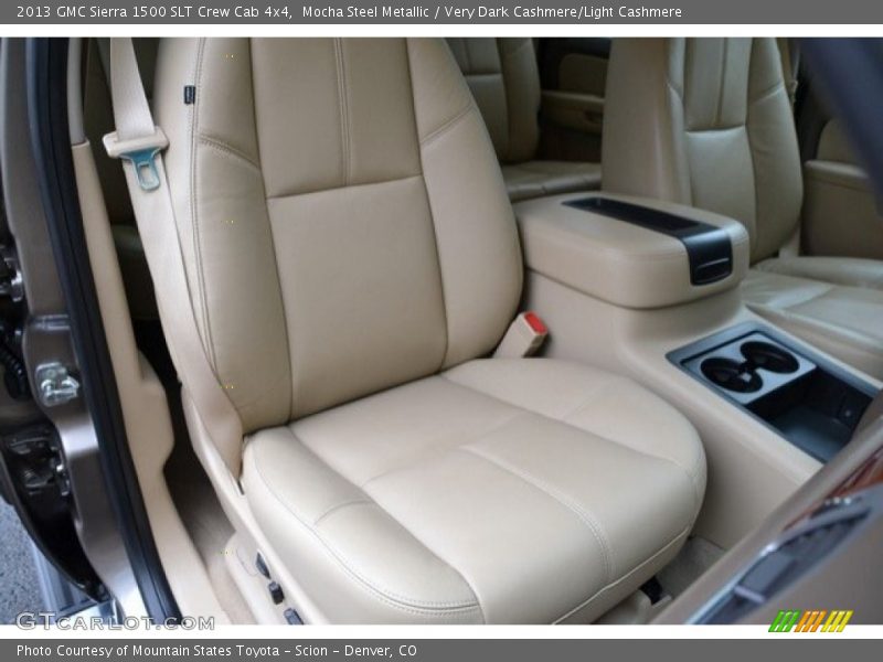 Mocha Steel Metallic / Very Dark Cashmere/Light Cashmere 2013 GMC Sierra 1500 SLT Crew Cab 4x4