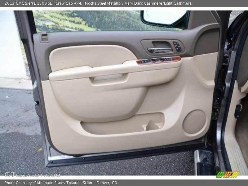 Mocha Steel Metallic / Very Dark Cashmere/Light Cashmere 2013 GMC Sierra 1500 SLT Crew Cab 4x4