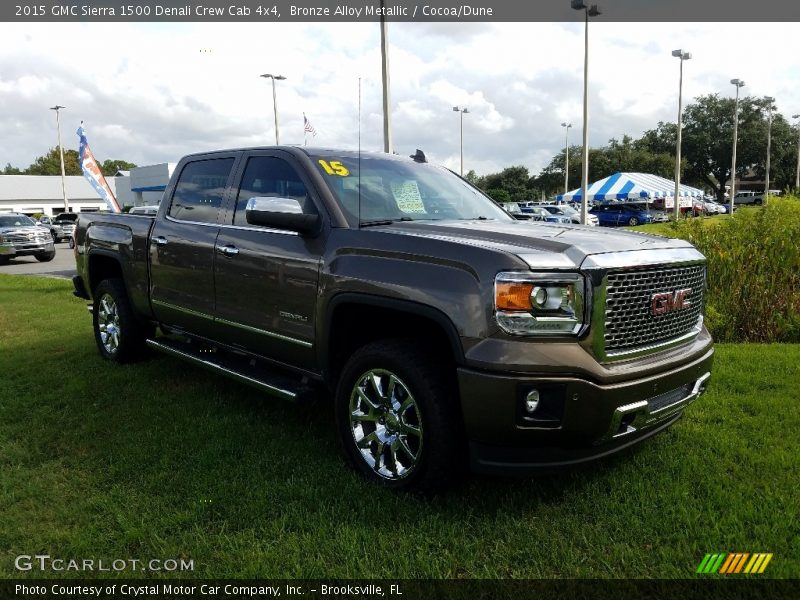 Bronze Alloy Metallic / Cocoa/Dune 2015 GMC Sierra 1500 Denali Crew Cab 4x4