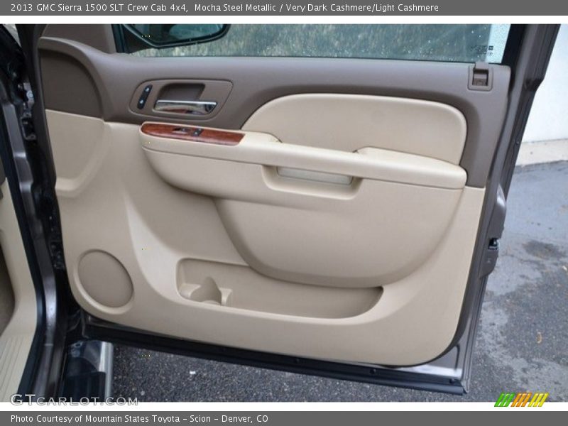 Mocha Steel Metallic / Very Dark Cashmere/Light Cashmere 2013 GMC Sierra 1500 SLT Crew Cab 4x4