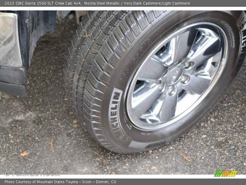 Mocha Steel Metallic / Very Dark Cashmere/Light Cashmere 2013 GMC Sierra 1500 SLT Crew Cab 4x4