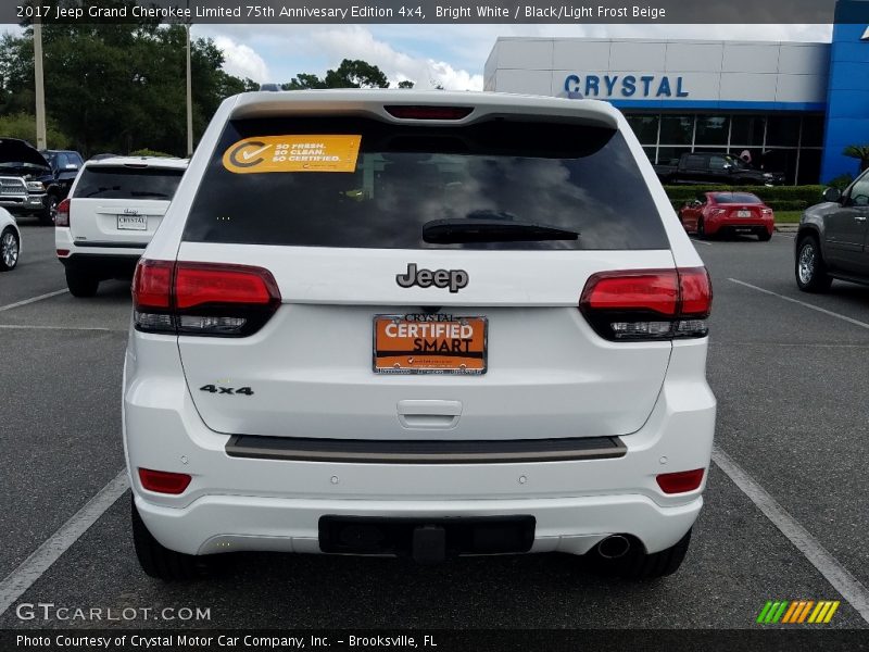 Bright White / Black/Light Frost Beige 2017 Jeep Grand Cherokee Limited 75th Annivesary Edition 4x4