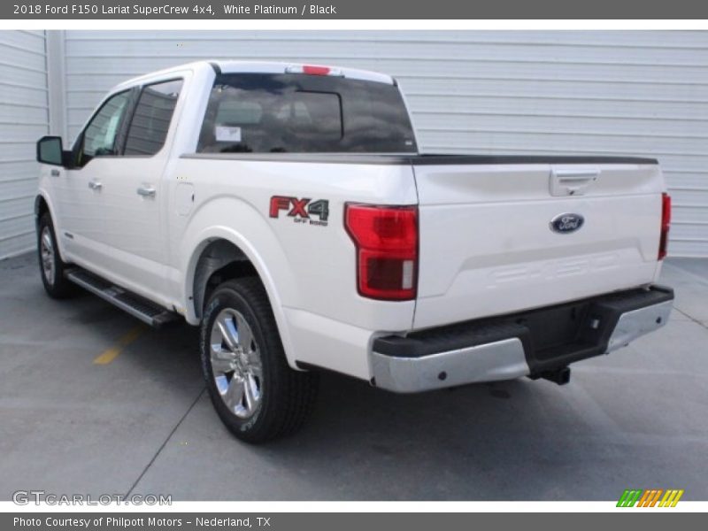 White Platinum / Black 2018 Ford F150 Lariat SuperCrew 4x4