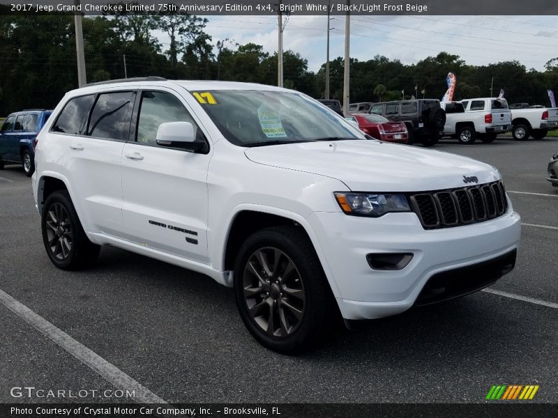 Bright White / Black/Light Frost Beige 2017 Jeep Grand Cherokee Limited 75th Annivesary Edition 4x4
