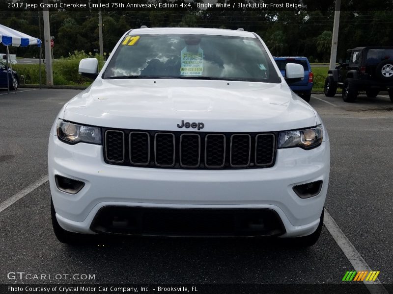 Bright White / Black/Light Frost Beige 2017 Jeep Grand Cherokee Limited 75th Annivesary Edition 4x4
