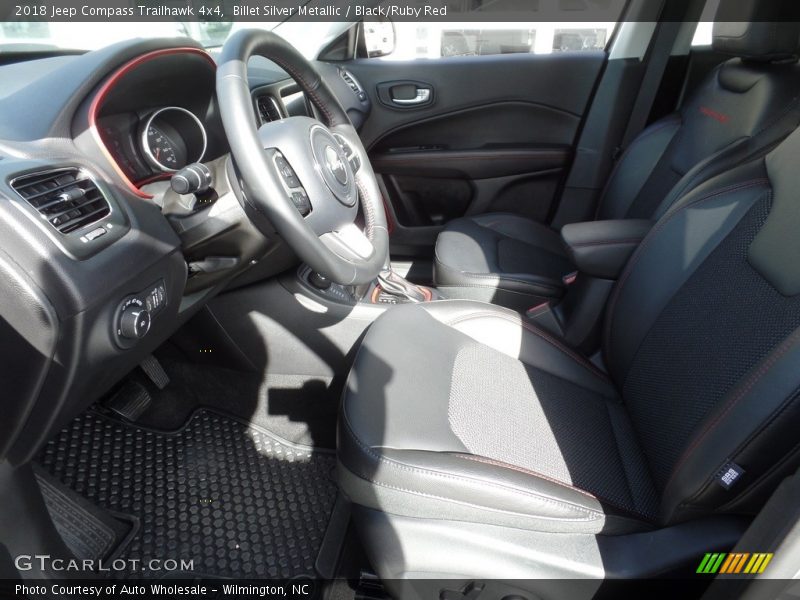 Billet Silver Metallic / Black/Ruby Red 2018 Jeep Compass Trailhawk 4x4