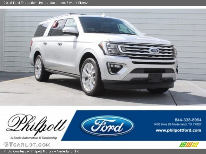 Ingot Silver / Ebony 2018 Ford Expedition Limited Max