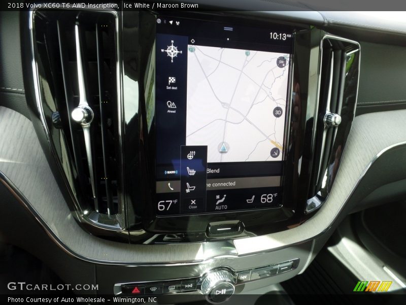 Ice White / Maroon Brown 2018 Volvo XC60 T6 AWD Inscription