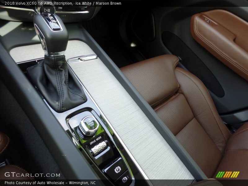Ice White / Maroon Brown 2018 Volvo XC60 T6 AWD Inscription