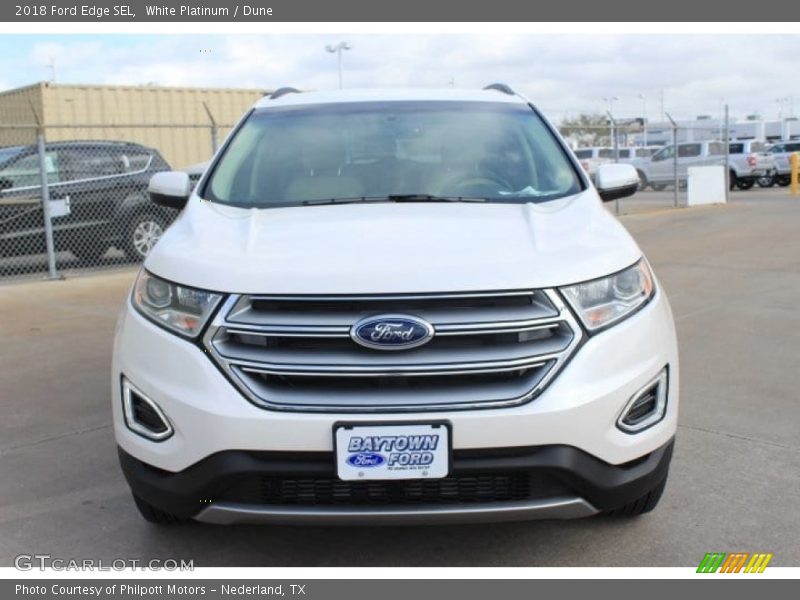 White Platinum / Dune 2018 Ford Edge SEL