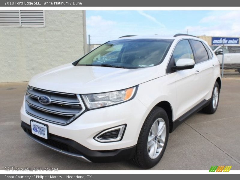 White Platinum / Dune 2018 Ford Edge SEL