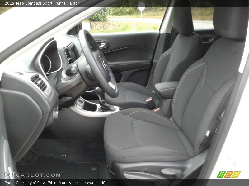 White / Black 2019 Jeep Compass Sport