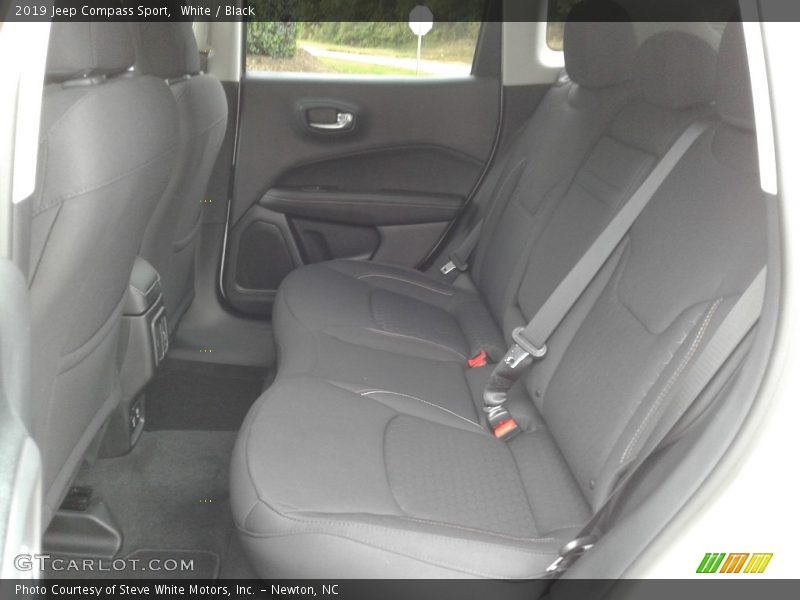 White / Black 2019 Jeep Compass Sport