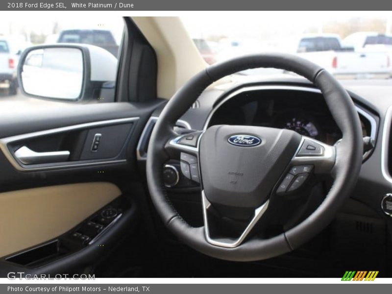 White Platinum / Dune 2018 Ford Edge SEL