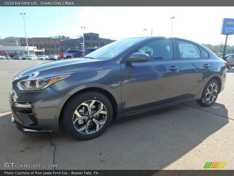 Gravity Grey / Black 2019 Kia Forte LXS