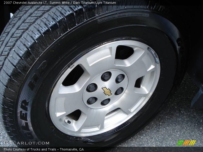 Summit White / Dark Titanium/Light Titanium 2007 Chevrolet Avalanche LT