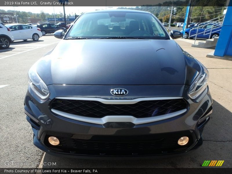 Gravity Grey / Black 2019 Kia Forte LXS