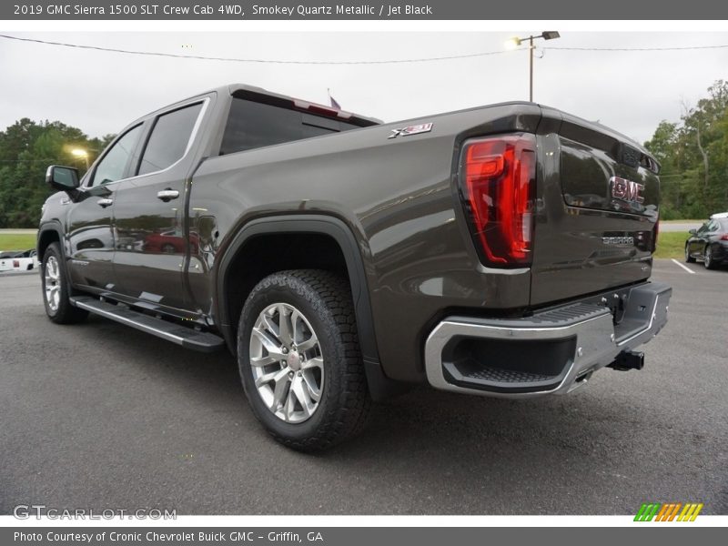 Smokey Quartz Metallic / Jet Black 2019 GMC Sierra 1500 SLT Crew Cab 4WD