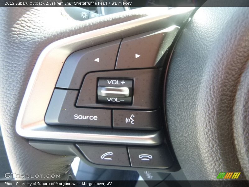 Crystal White Pearl / Warm Ivory 2019 Subaru Outback 2.5i Premium