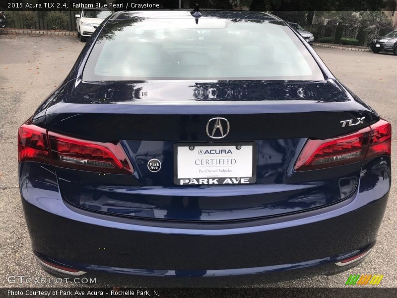 Fathom Blue Pearl / Graystone 2015 Acura TLX 2.4