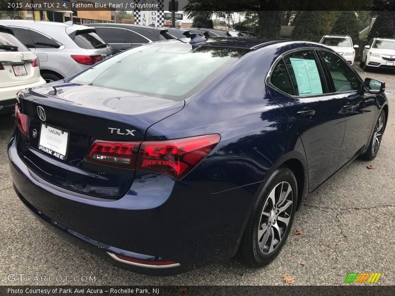 Fathom Blue Pearl / Graystone 2015 Acura TLX 2.4