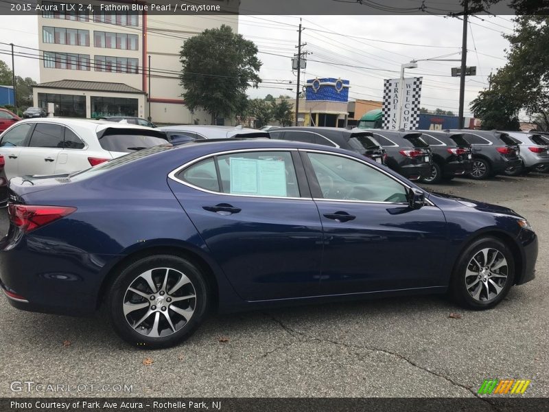 Fathom Blue Pearl / Graystone 2015 Acura TLX 2.4