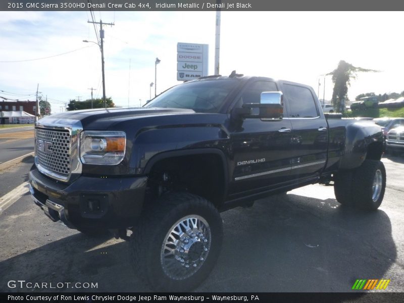 Iridium Metallic / Denali Jet Black 2015 GMC Sierra 3500HD Denali Crew Cab 4x4